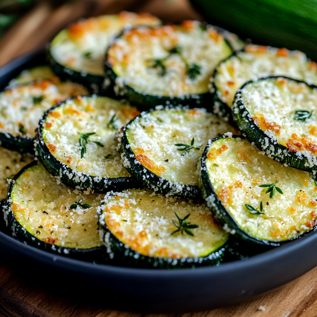 Crispy Parmesan Zucchini Rounds Recipe