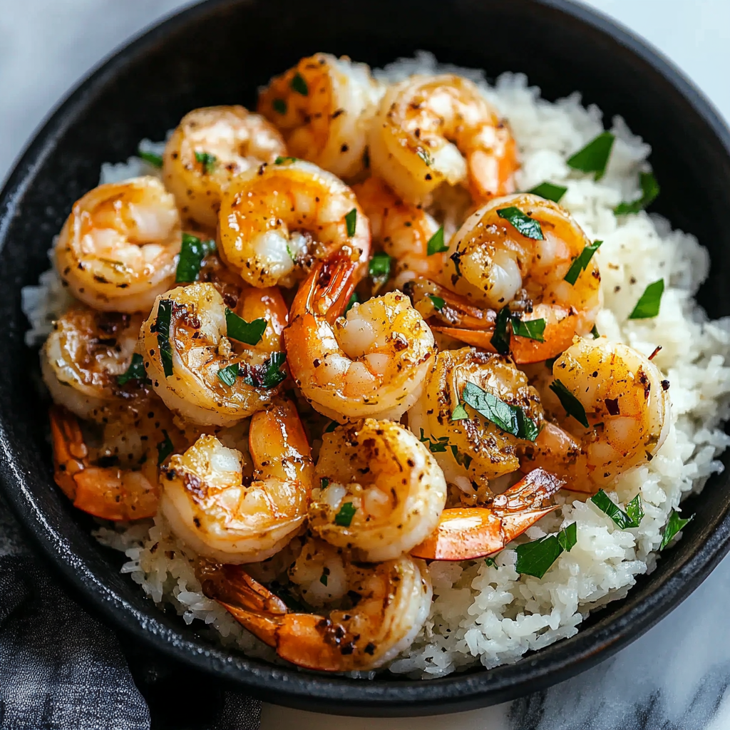 Garlic Butter Shrimp and Rice