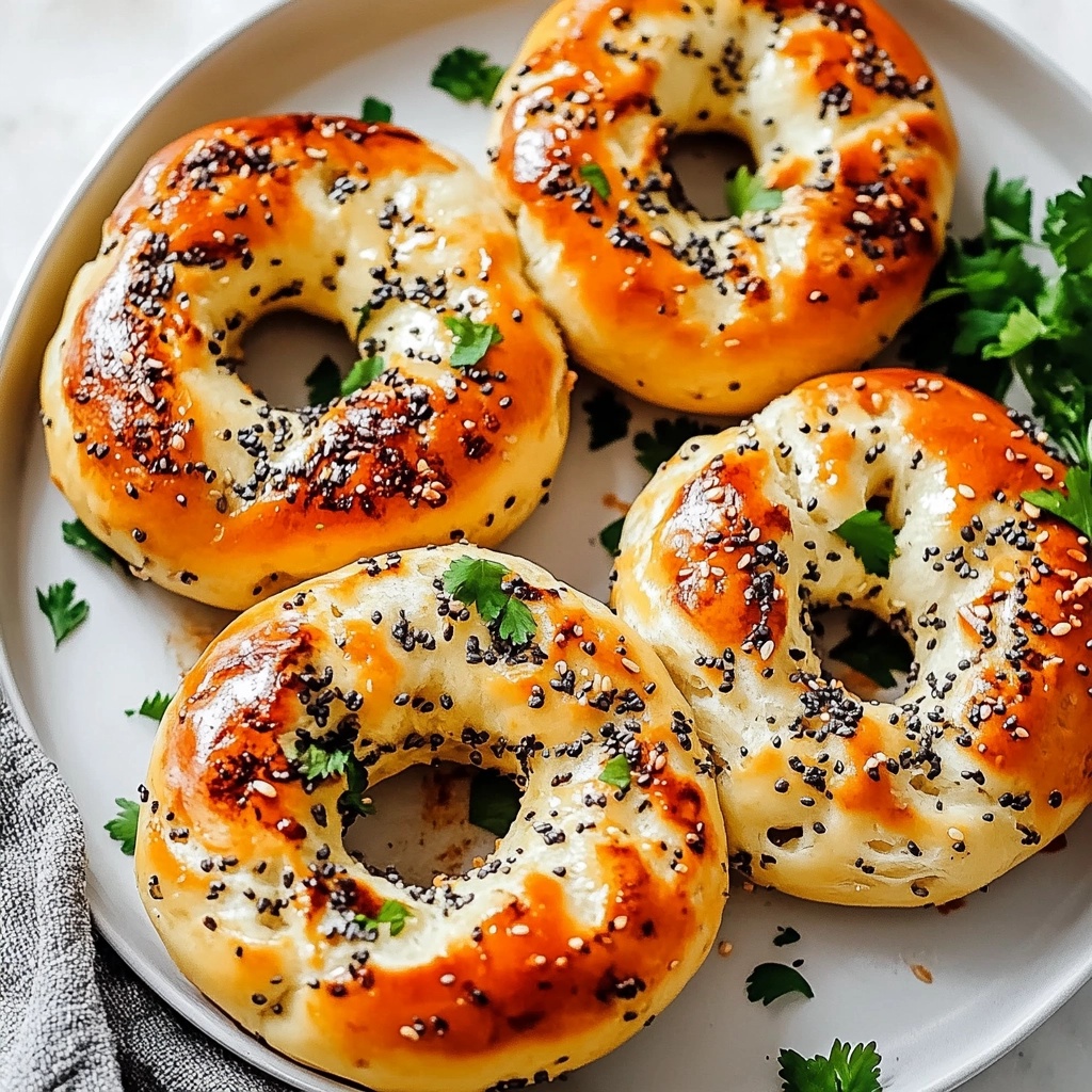Simple 3 Ingredient Protein Bagels – Air Fryer