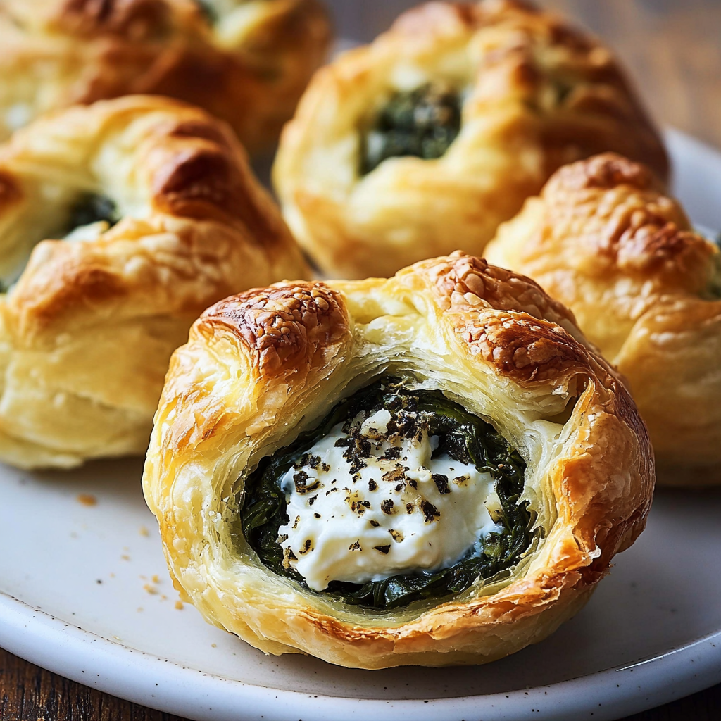 Spinach Puffs with Cream Cheese