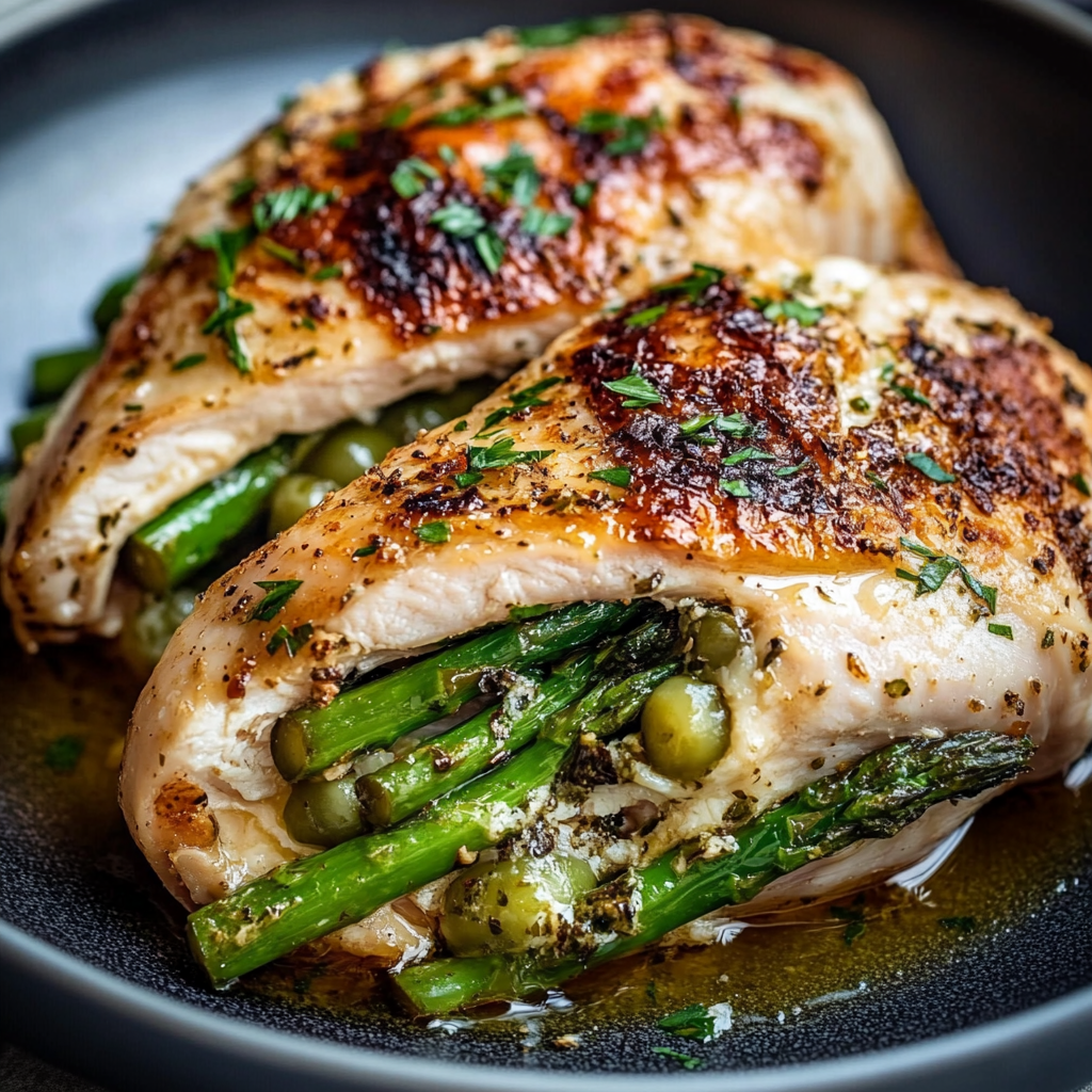 ASPARAGUS STUFFED CHICKEN BREAST