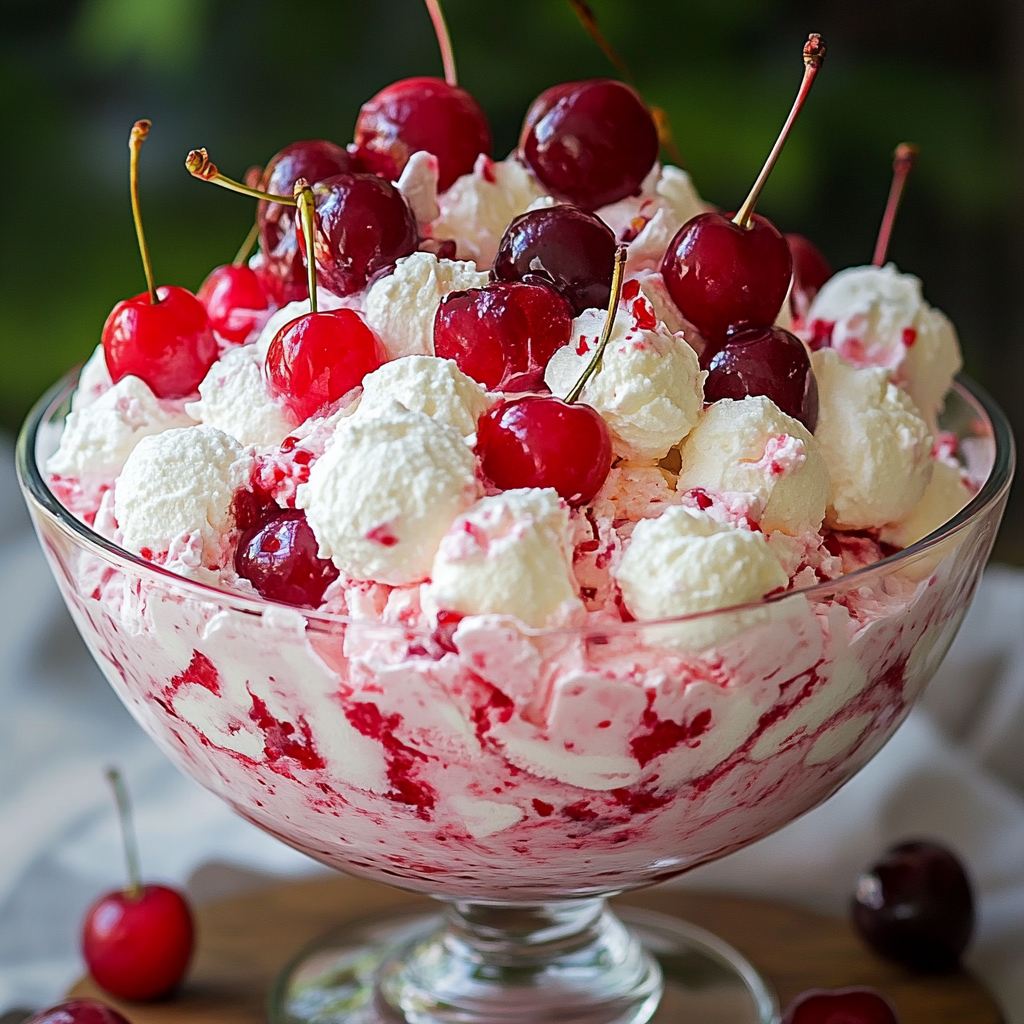 Cherry Fluff Cheesecake Salad