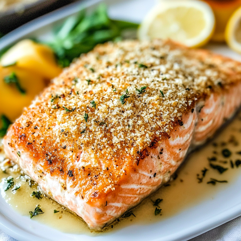 Baked Parmesan Crusted Salmon