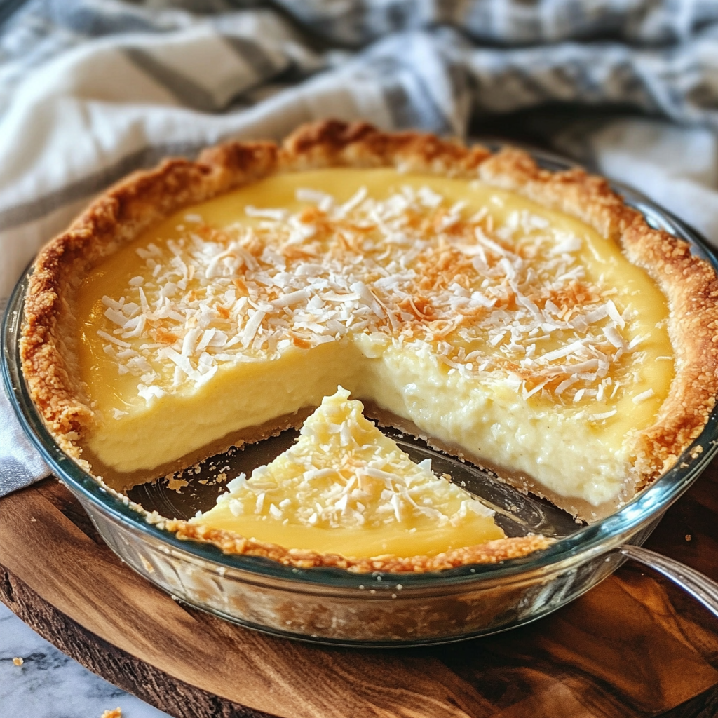 Keto Crustless Coconut Custard Pie