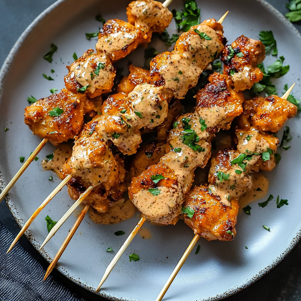 Bang Bang Chicken Skewers Recipe