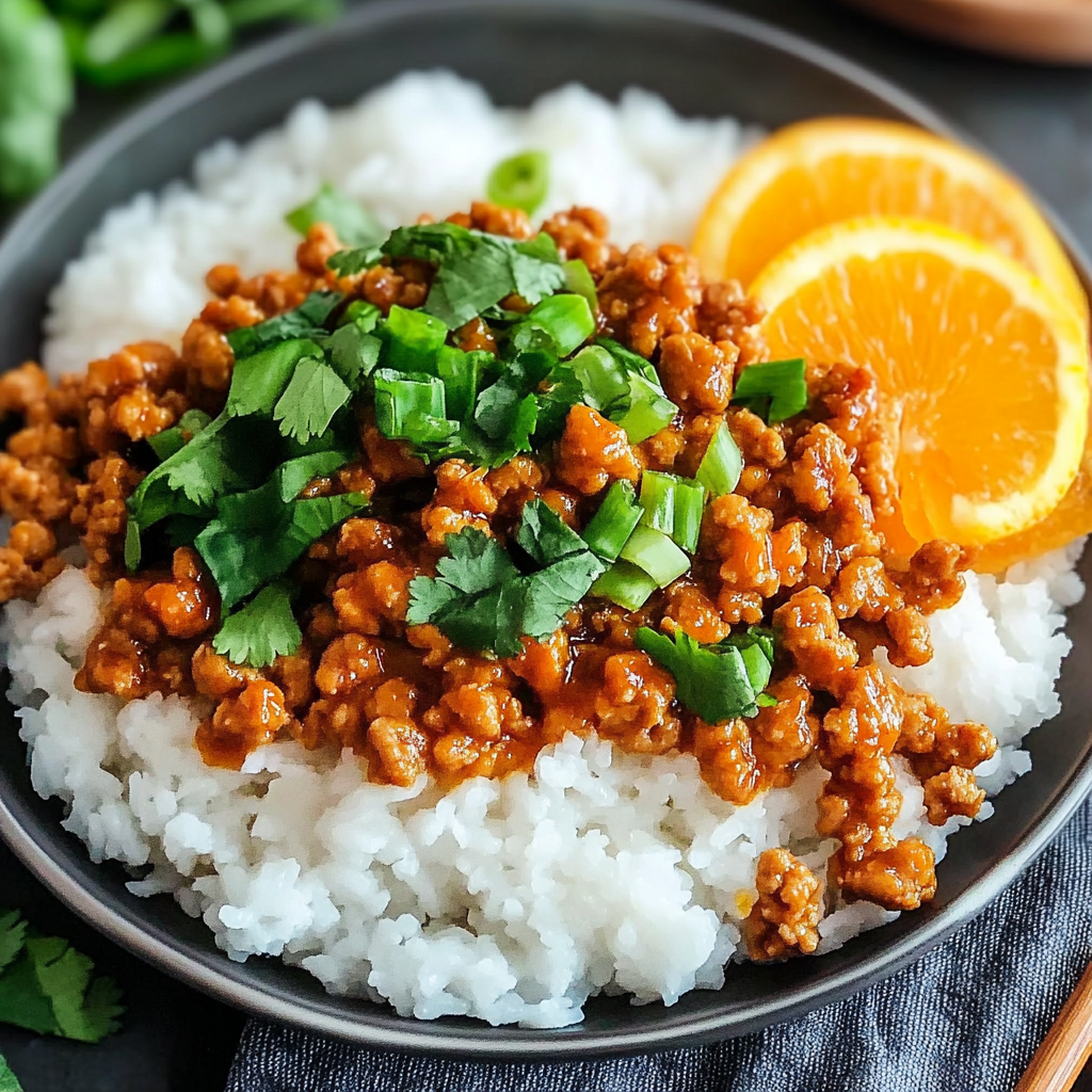 Easy Orange Ground Chicken Recipe
