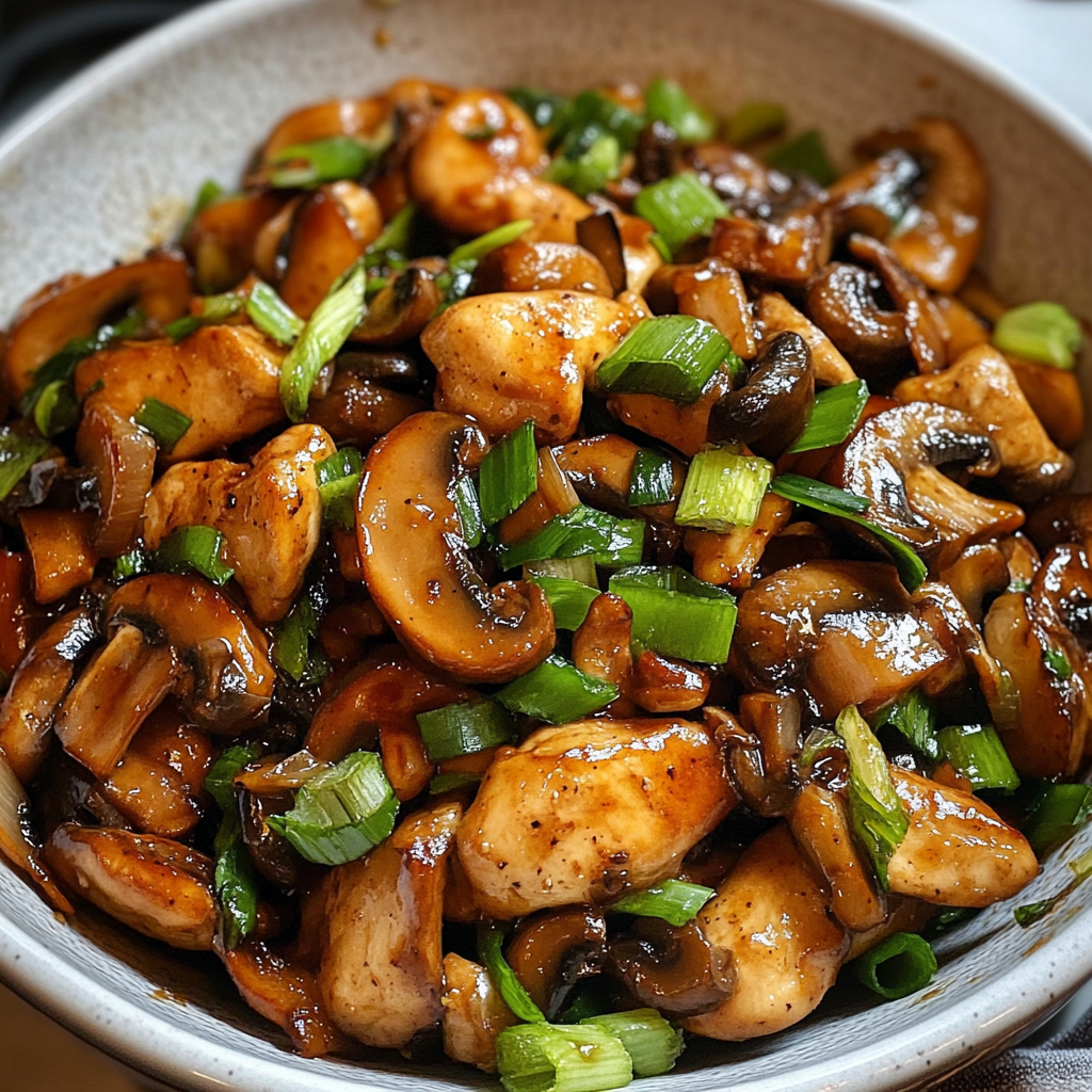 Chicken and Mushroom Stir-Fry
