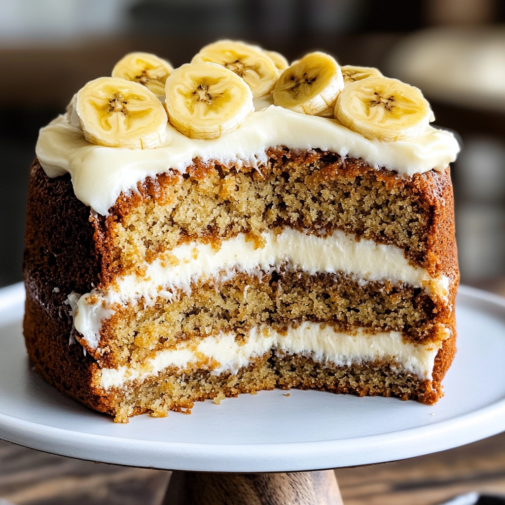Make the Best Banana Bread Cake with Cream Cheese Frosting