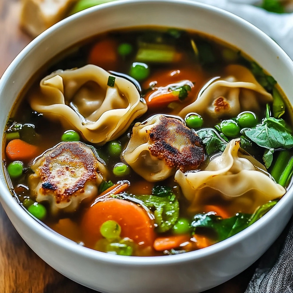 Easy and Delicious Potsticker Soup