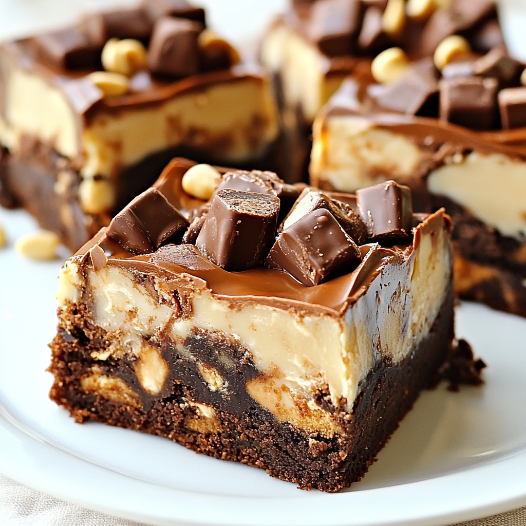 Indulgent Snickers Brownies Recipe