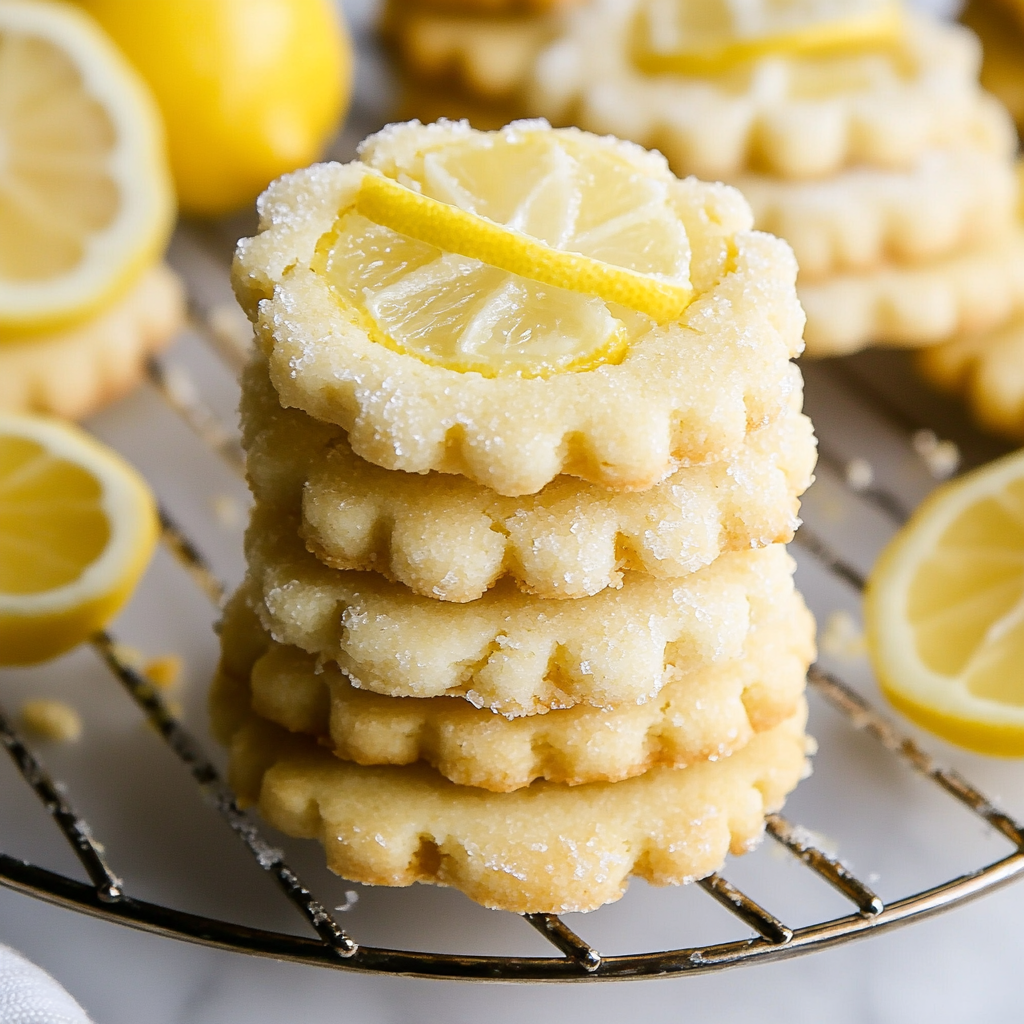 Lemon Shortbread Cookies