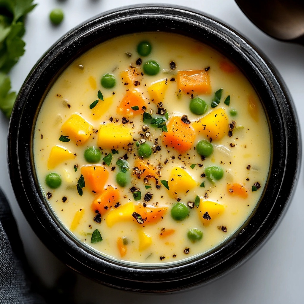 Slow Cooker Creamy Vegetable Soup