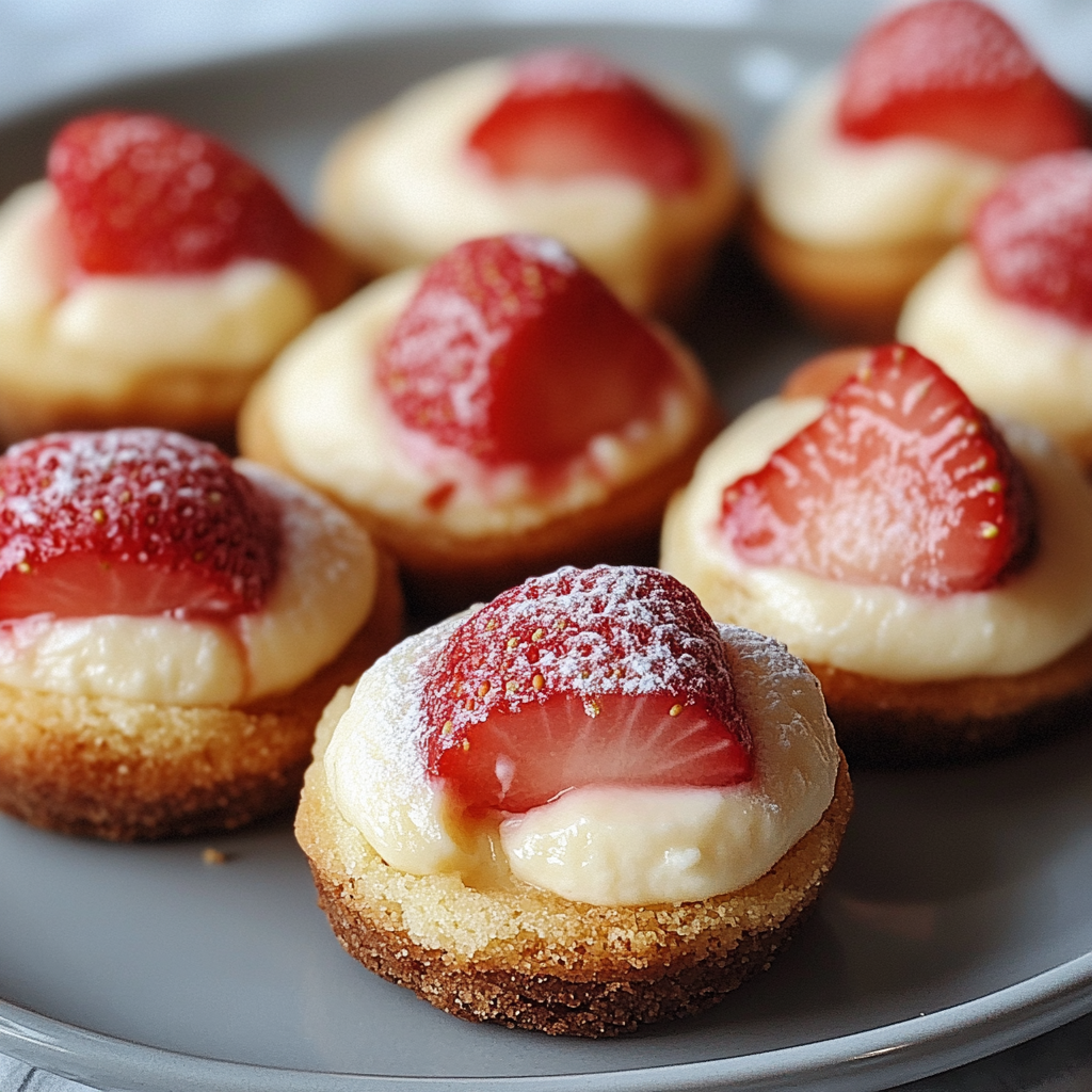 Soft-Baked Strawberry Cheesecake Bites
