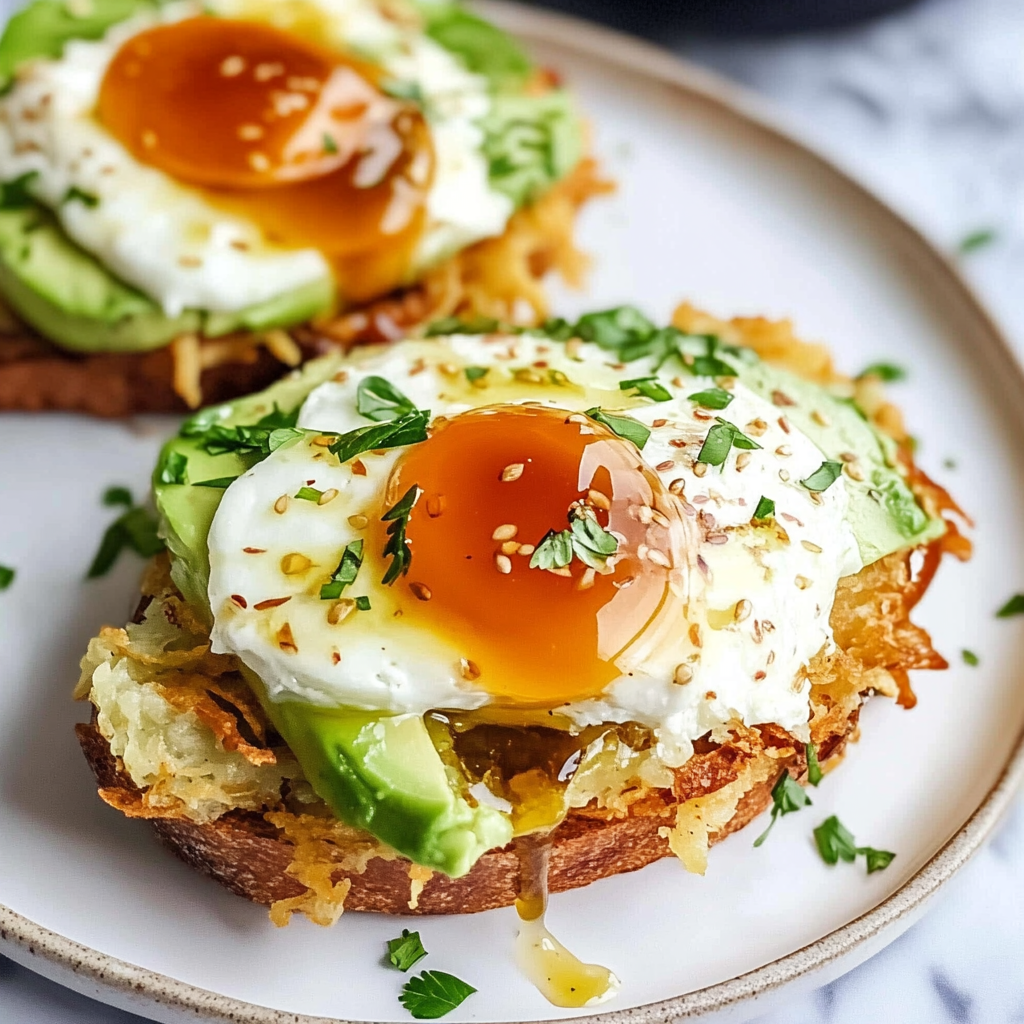 Hash Brown Avocado Toast Recipe