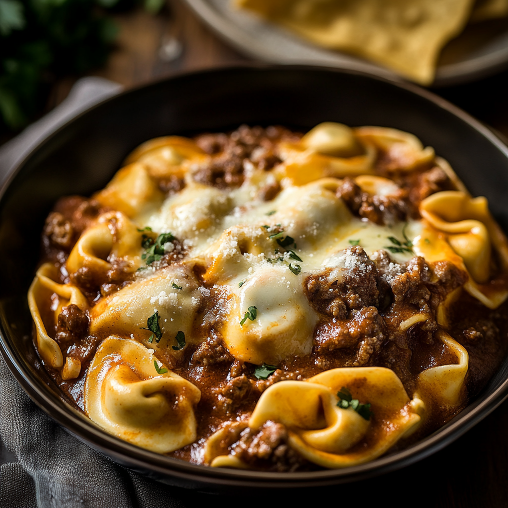 Spicy Beef Enchilada Tortellini