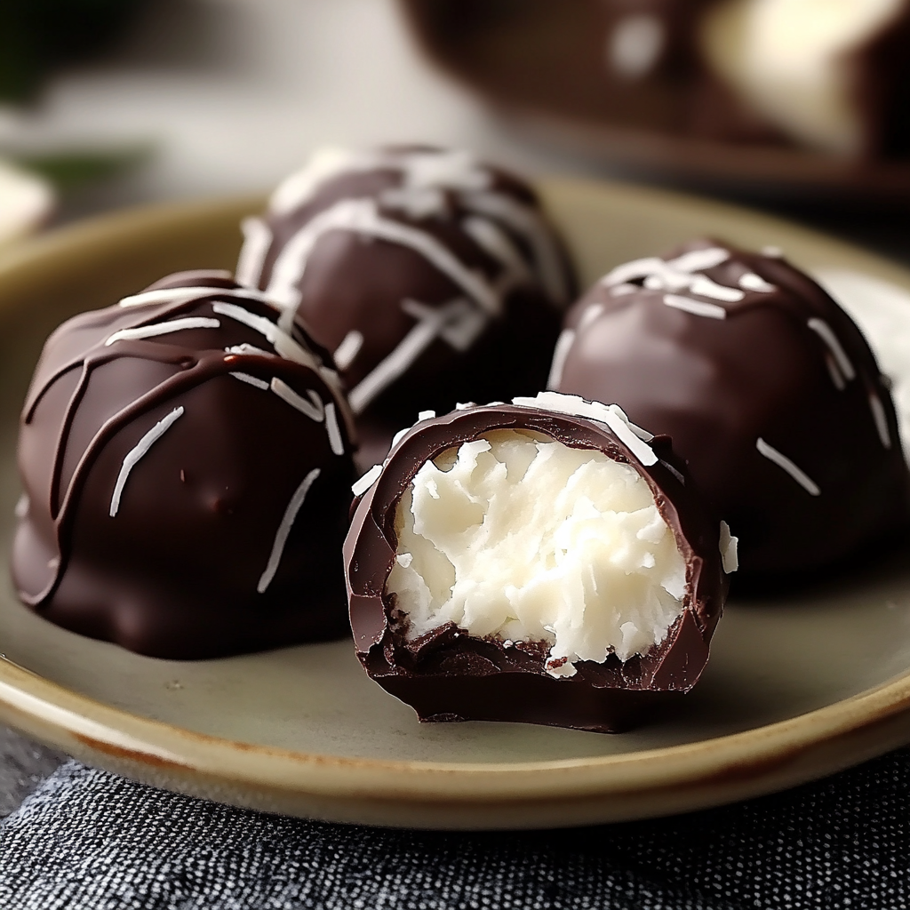 Coconut Cream Chocolate Balls
