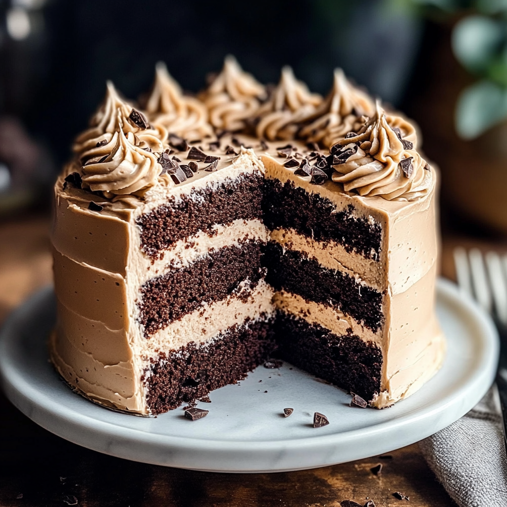 Today Baileys Irish cream chocolate cake with baileys buttercream frosting