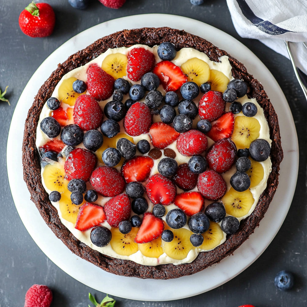 Brownie Fruit Pizza