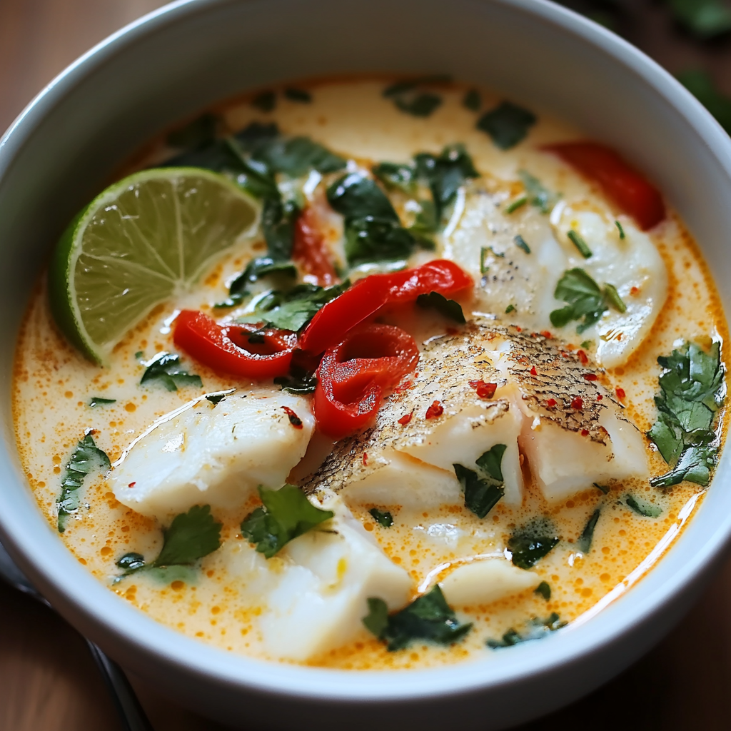 Coconut Lime Fish Soup