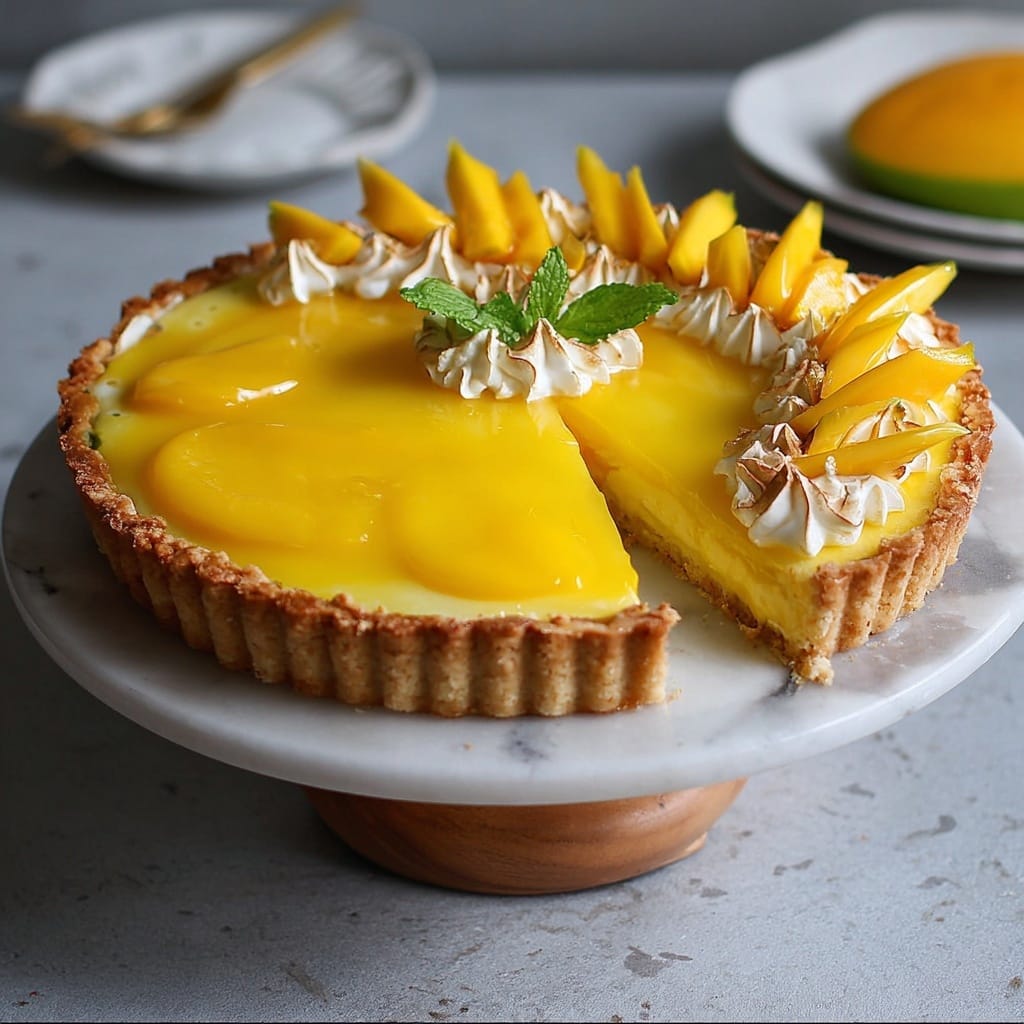 Mango Curd Tart