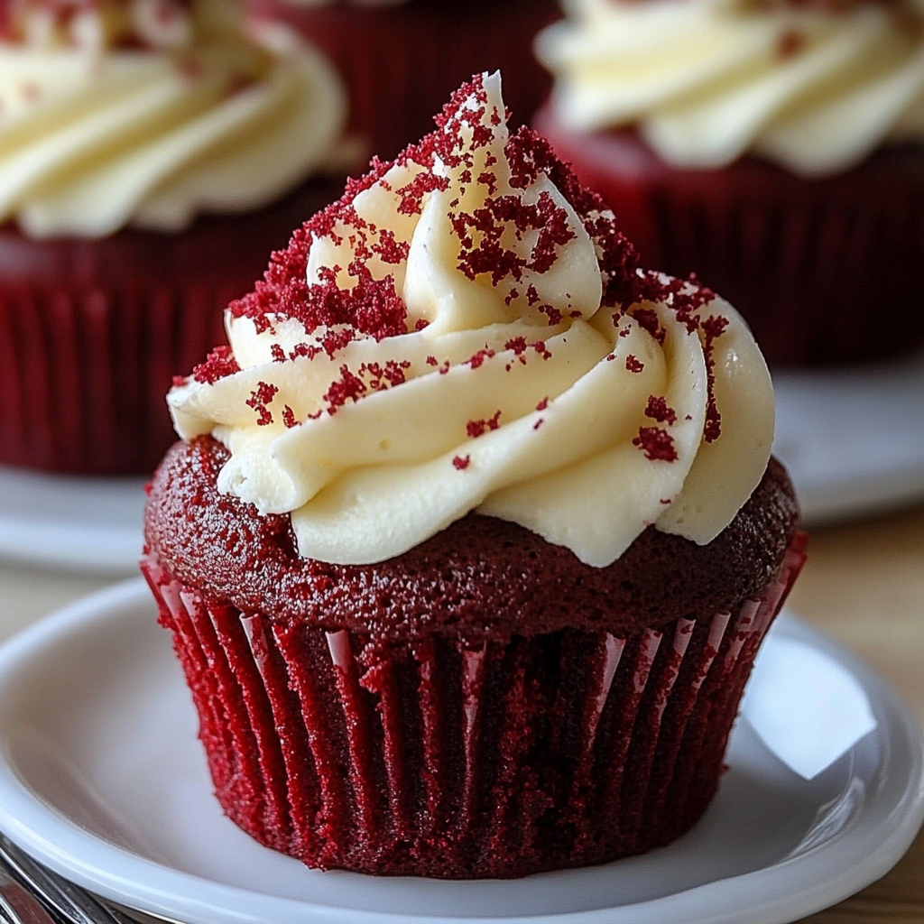 Red Velvet Cheesecake Cupcakes