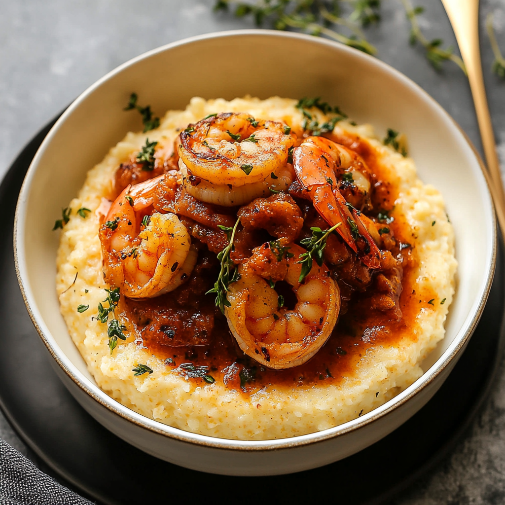 Spicy Southern Shrimp and Grits
