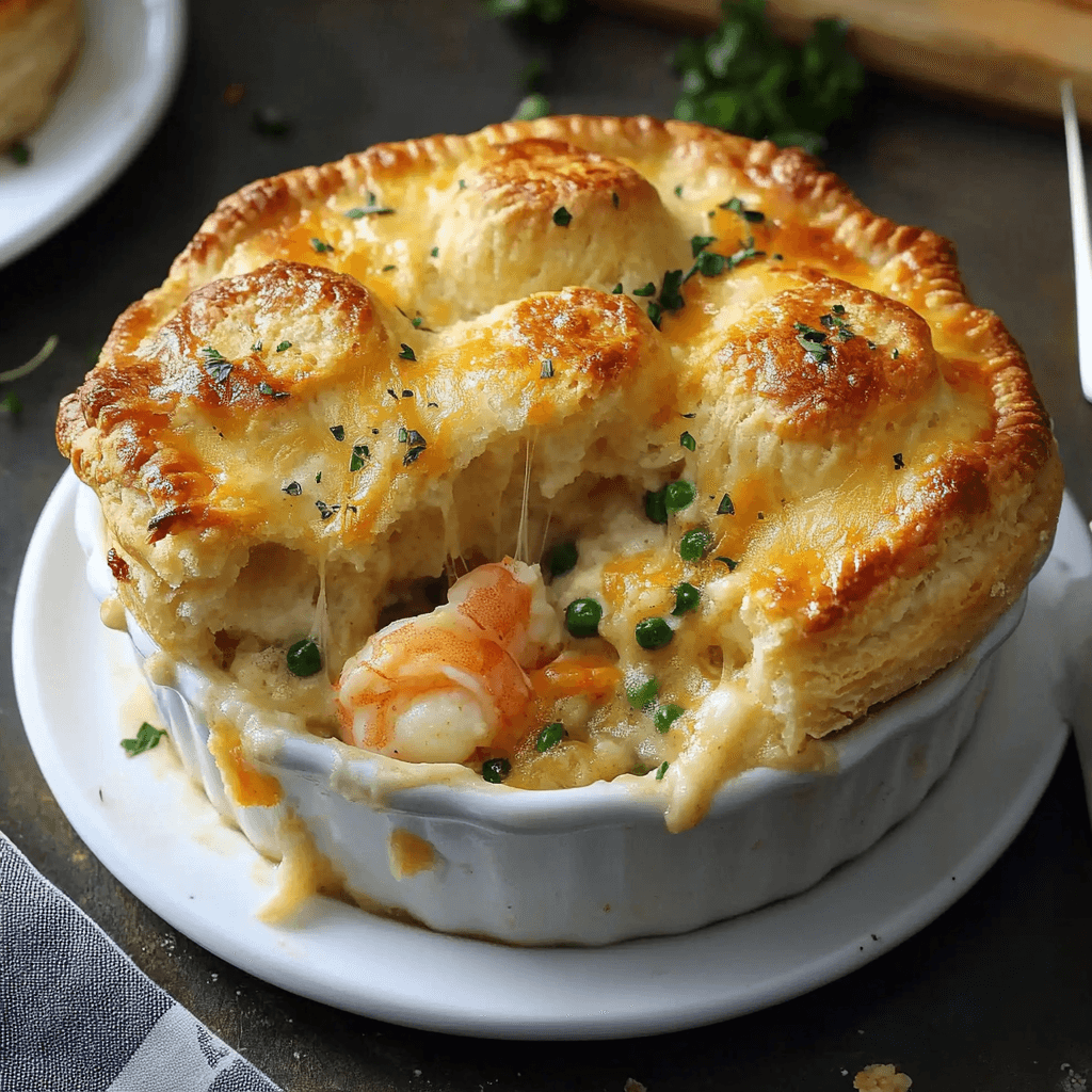 Cheddar Bay Biscuit Seafood Pot Pie