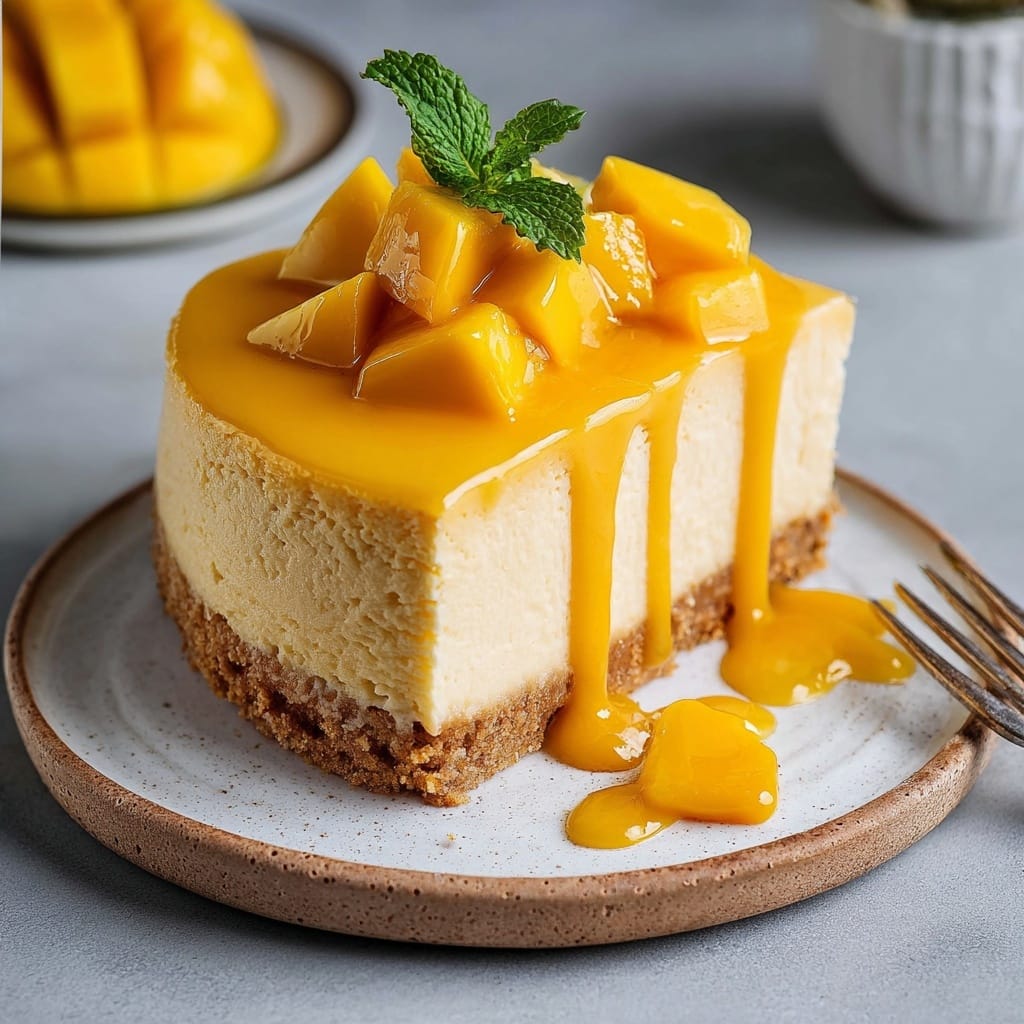 Vegan Mango Cheesecake