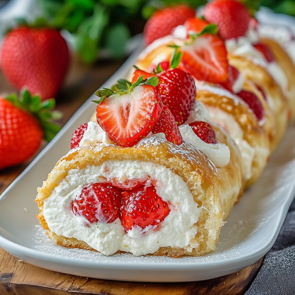 Strawberry Cheesecake Rolls