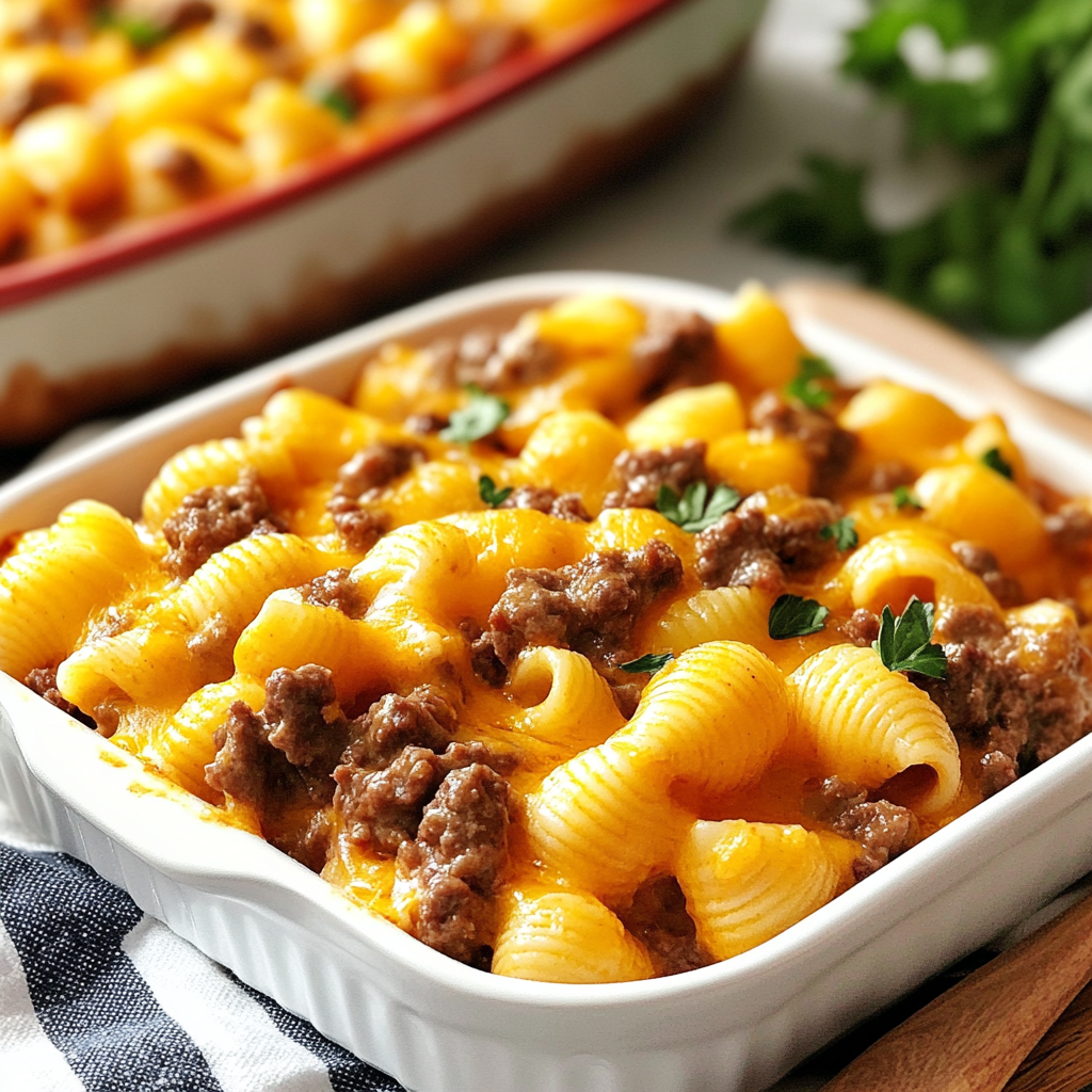Rich and Comforting Creamy Beef Shells Casserole