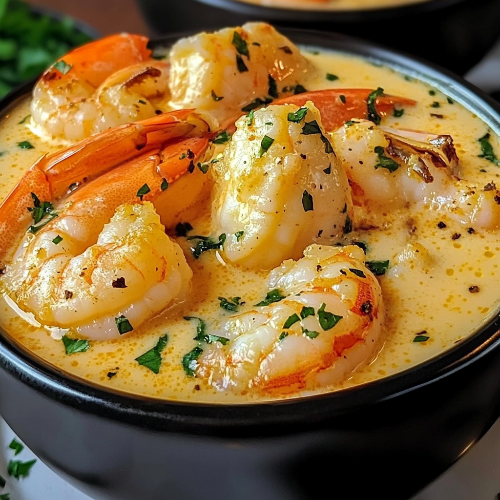 Seafood Bisque with Crab, Shrimp, and Lobster