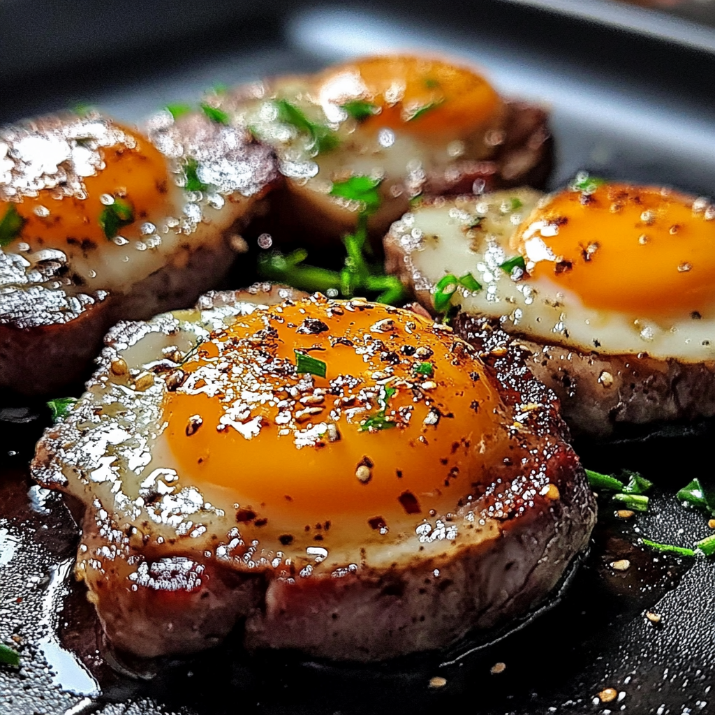 Garlic Steak Bites & Eggs