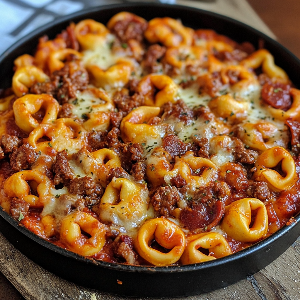 Hearty Meat Lovers Pizza Tortellini