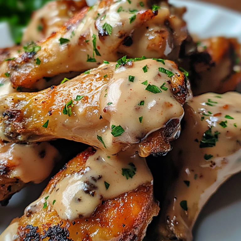Creamy Alfredo Chicken Wings Recipe: A Rich and Decadent Delight