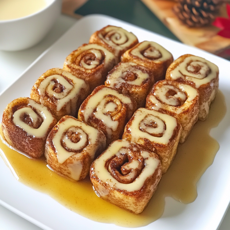 Cinnamon Roll French Toast Roll-Ups