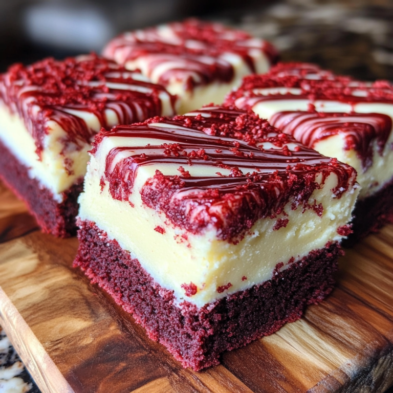 Red Velvet Brownies with Cream Cheese Icing