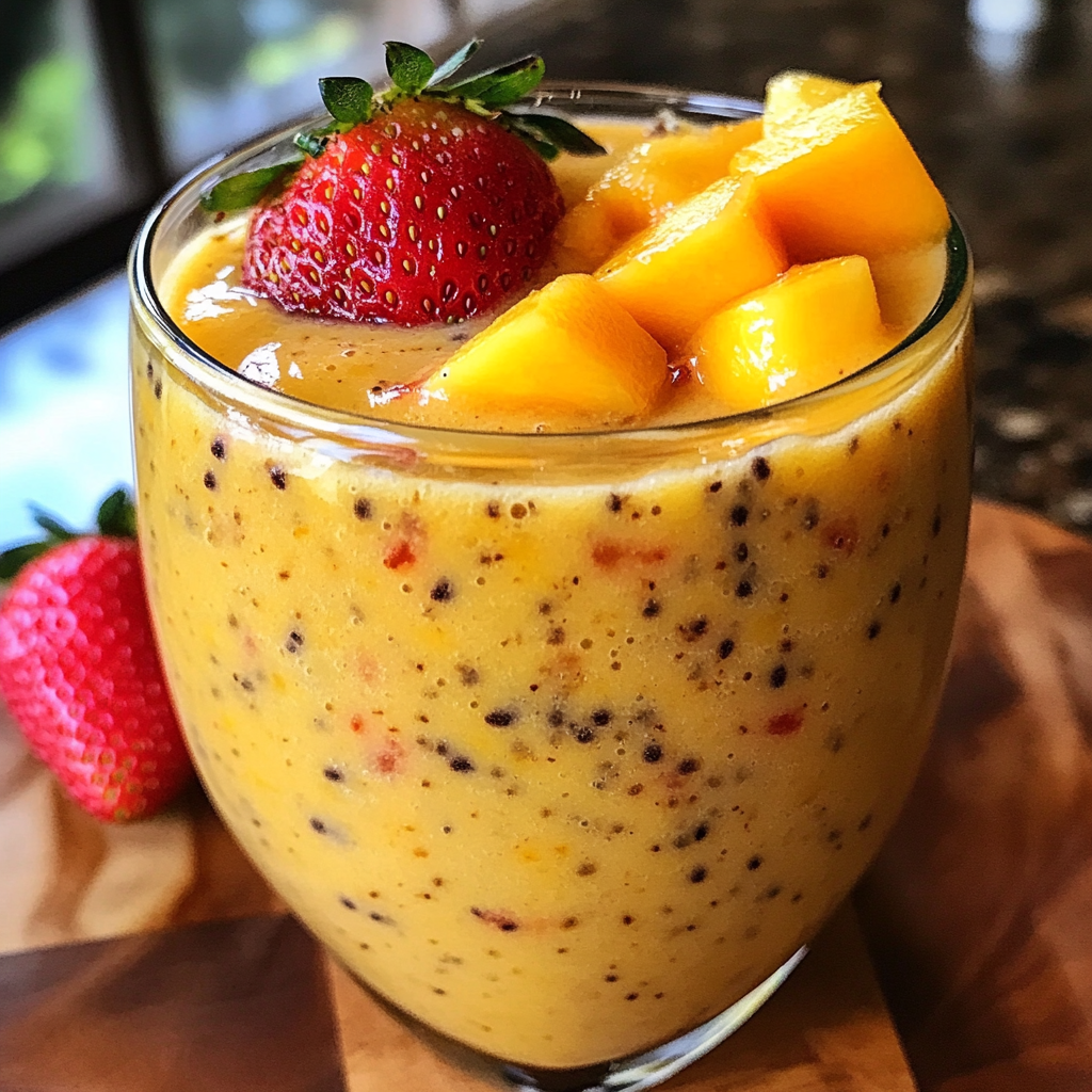 Tropical Strawberry Mango Smoothie