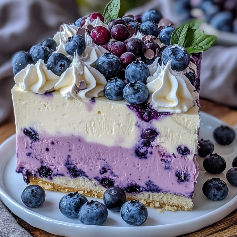 White Chocolate Blueberry Cheesecake