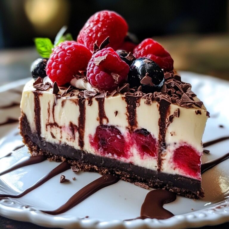 Decadent Triple Chocolate Cheesecake