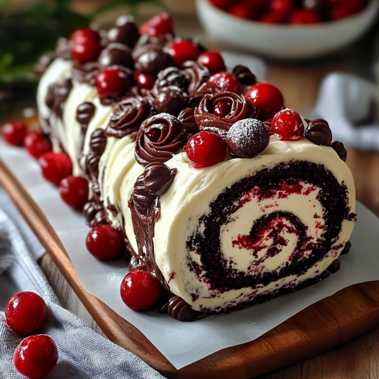 Black Forest Cream Roll Cake
