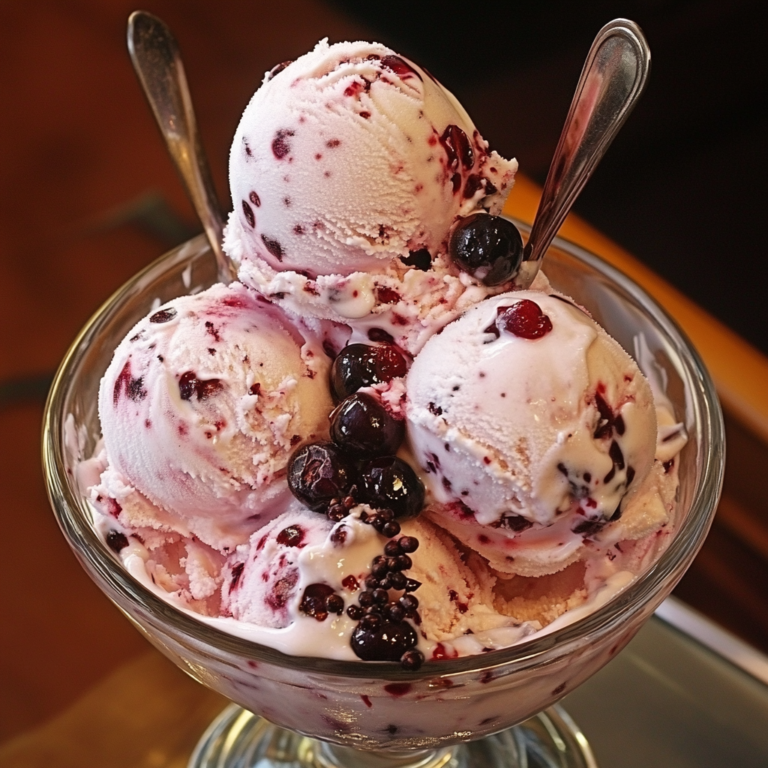 Homemade Cherry Ice Cream