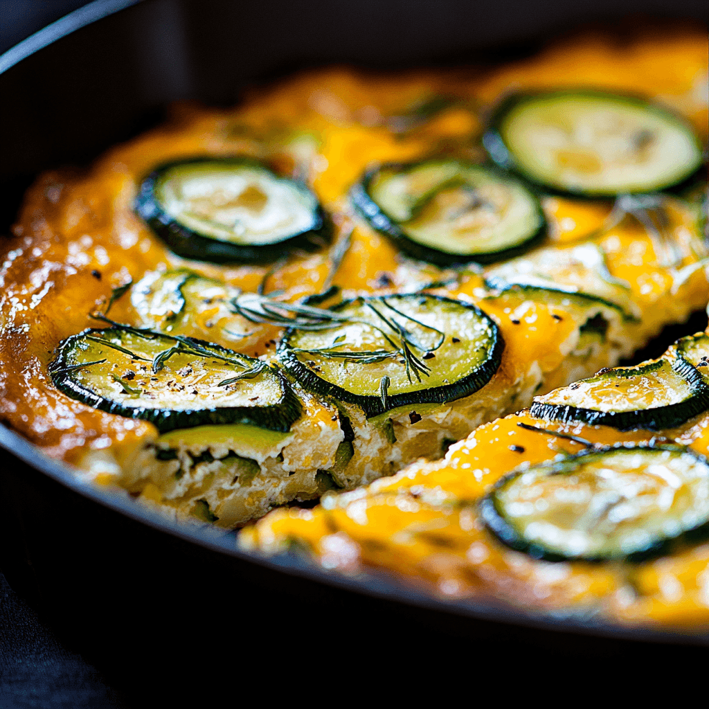 Thumbnail for Zucchini & Cheddar Frittata