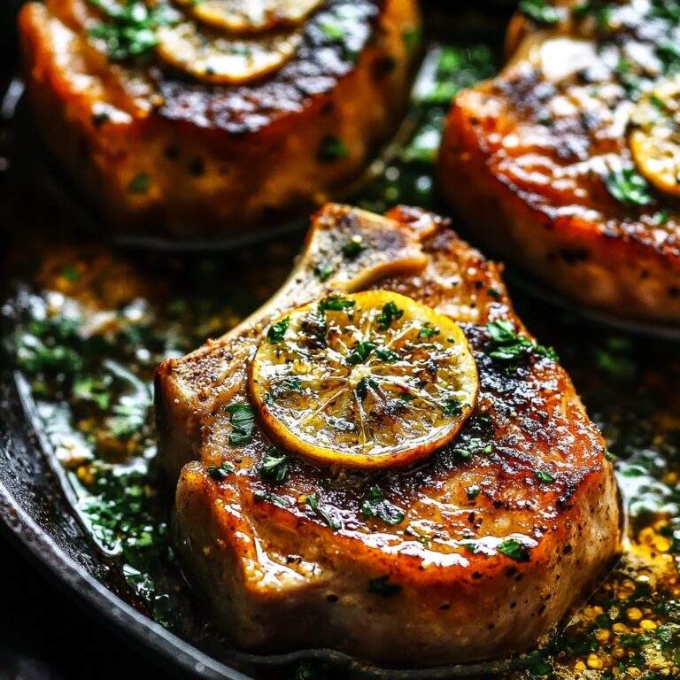 Garlic Butter Pan Seared Pork Chops