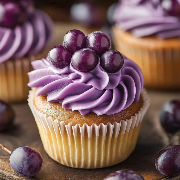 Grape Crush Cupcakes