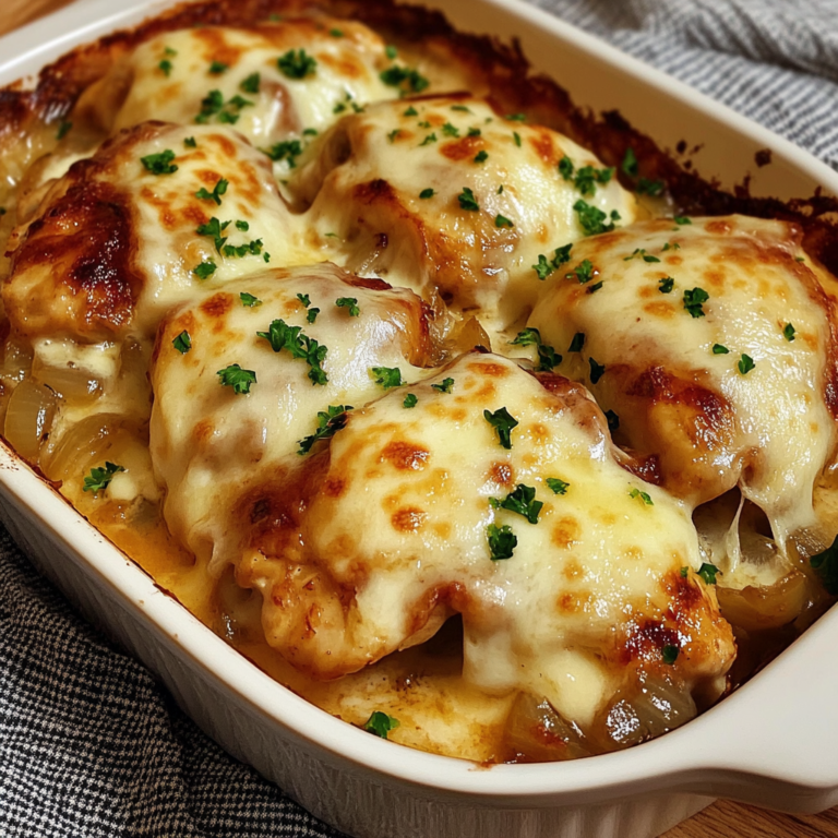 French Onion Chicken Bake