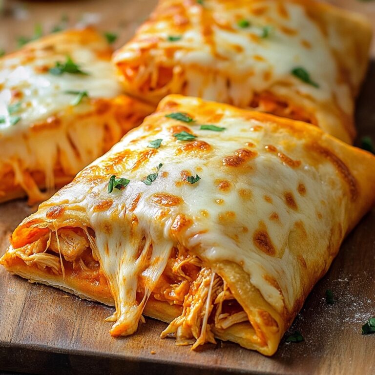 Ooey-Gooey Buffalo Chicken Pizza Pockets