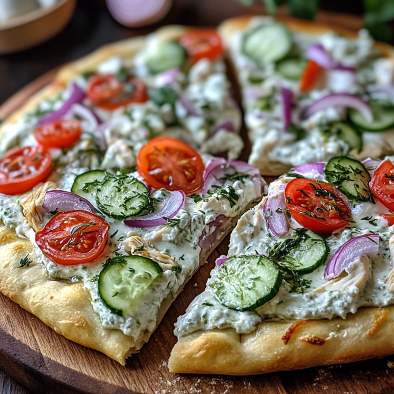 Tzatziki Chicken Pizza