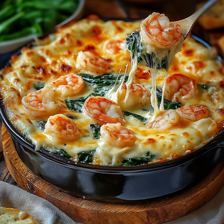 Cheesy and Creamy Shrimp & Crab Spinach Dip