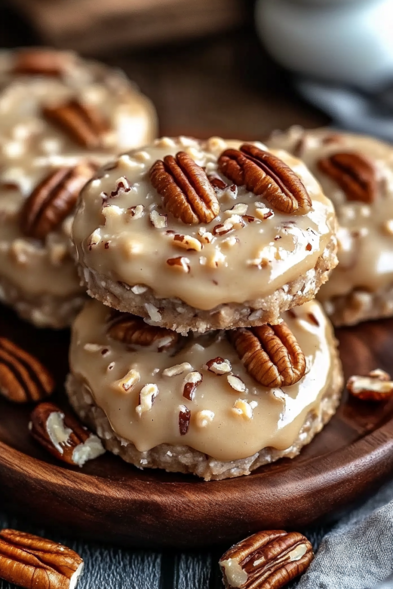 NO-BAKE COCONUT PECAN PRALINE COOKIES