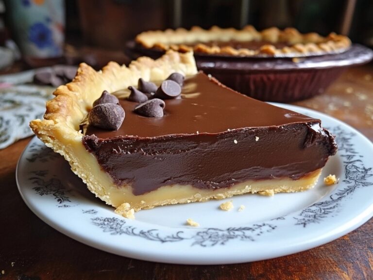 Old-Fashioned Chocolate Pie: A Timeless Dessert Classic